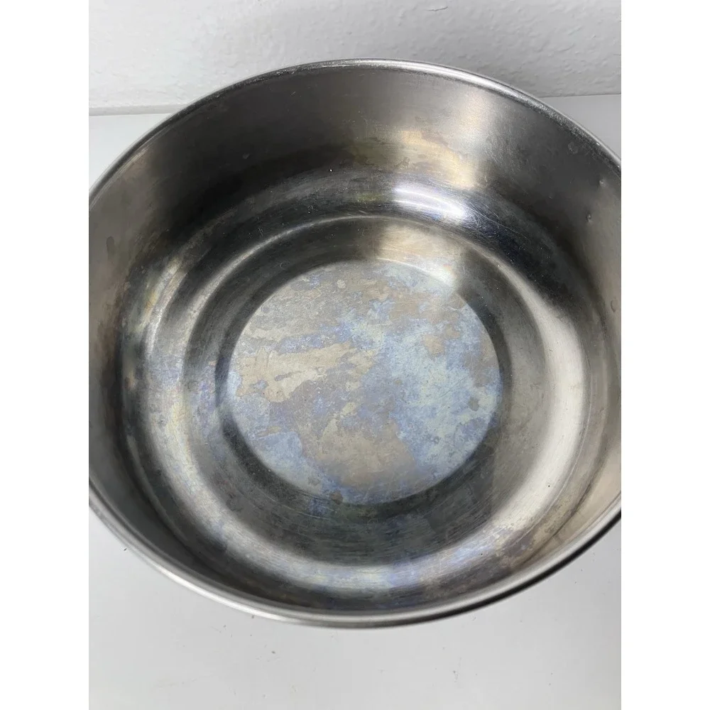 Vintage Ekco Stainless Steel Saucepan Copper Bottom Pan Made in USA Model 1912